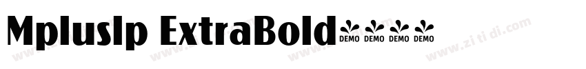Mpluslp ExtraBold字体转换
